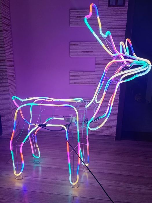 Podświetleny renifer led