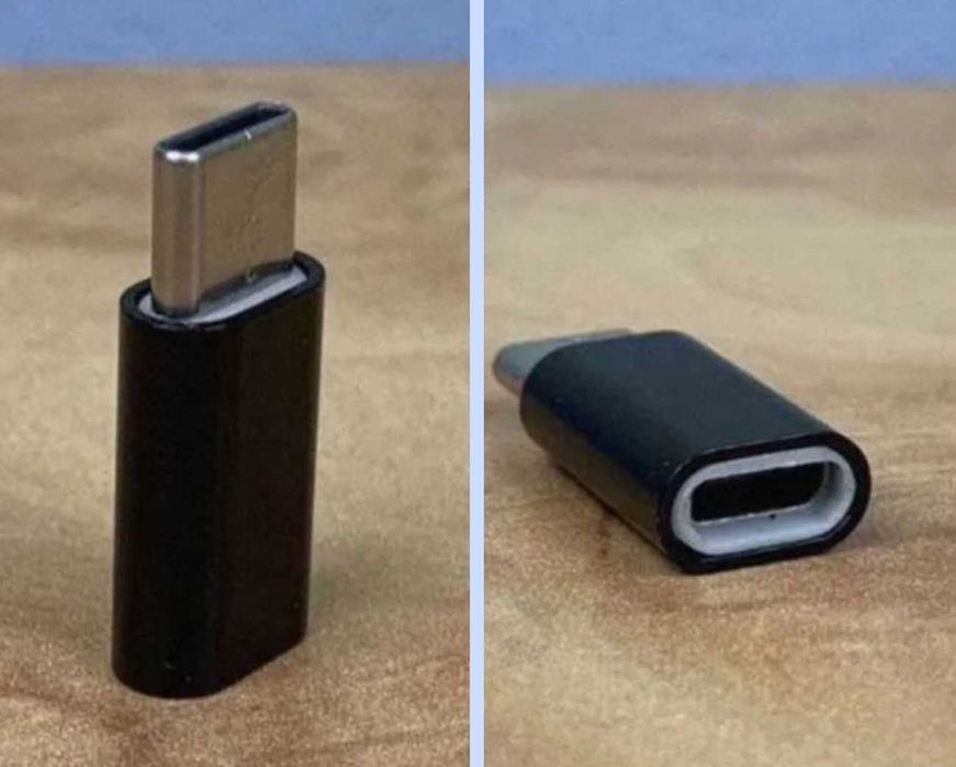 Adaptador micro-USB para cabo USB-C (novo)