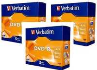 VERBATIM DVD-R 5-pak Jewel, 16x, 4.7GB  nowe