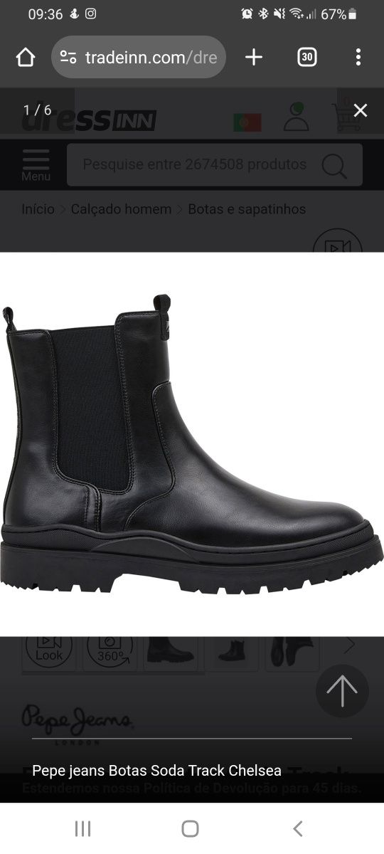 PEPE JEANS Soda Track Chelsea Boots Black 41