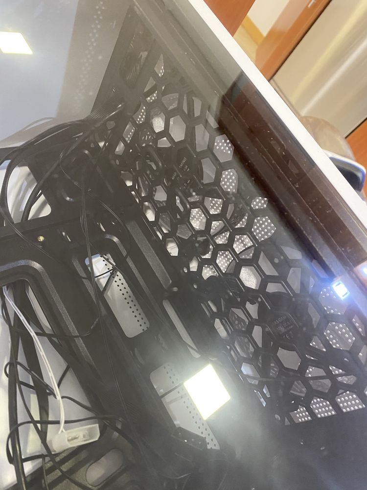 Torre pc gaming m-atx + headset sem fio
