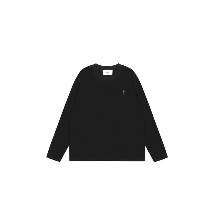 Лонгслів AMI Paris Ami De Coeur Tonal Small Heart Long Sleeve Black