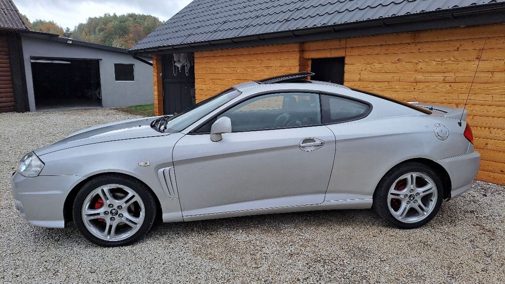 Mega Hyundai Coupe 2.0+LPG 140KM Klima mrozi Skóra Ledy Alu 2 kpl kół