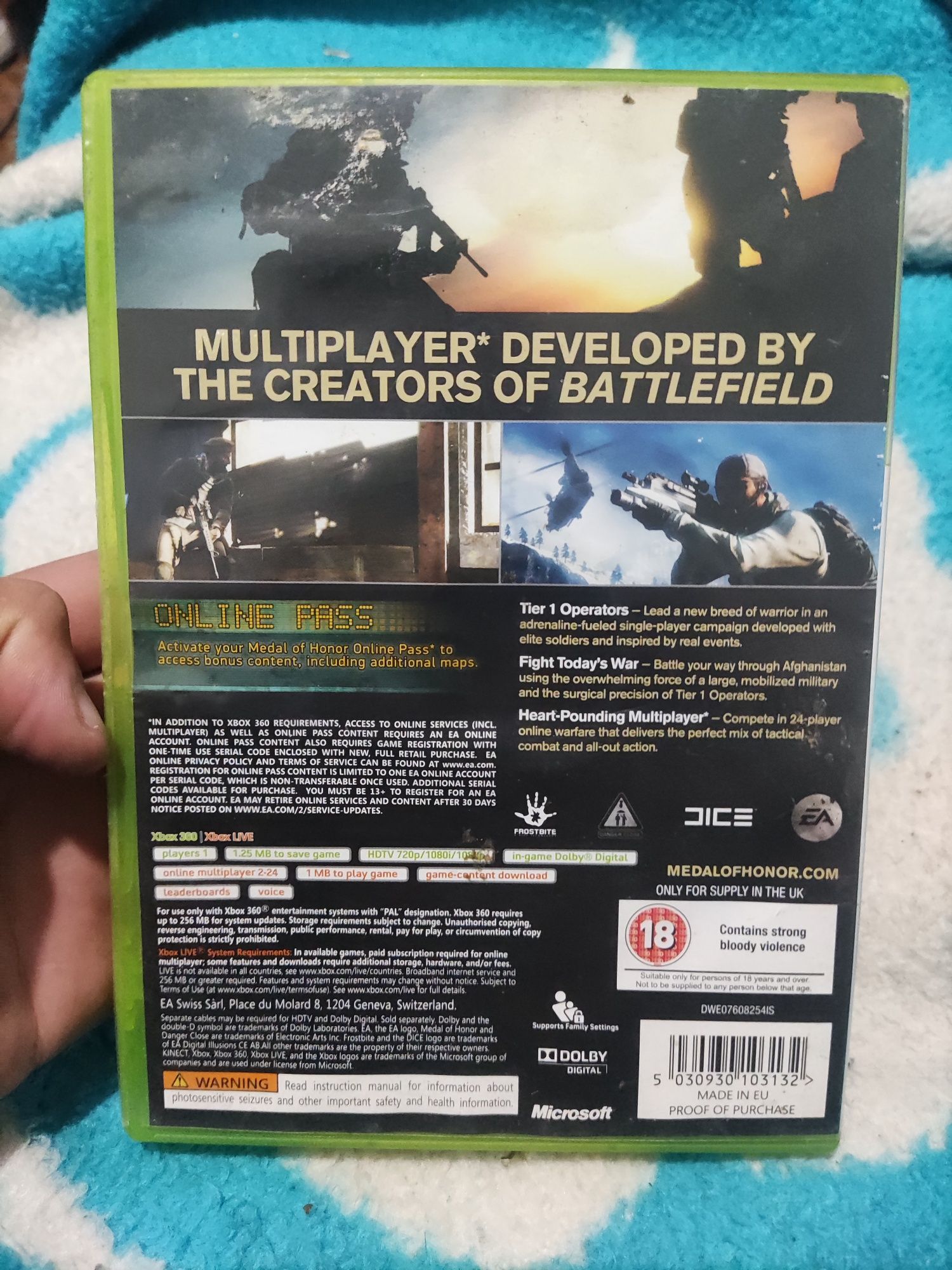 MEDAL OF HONOR para Xbox 360