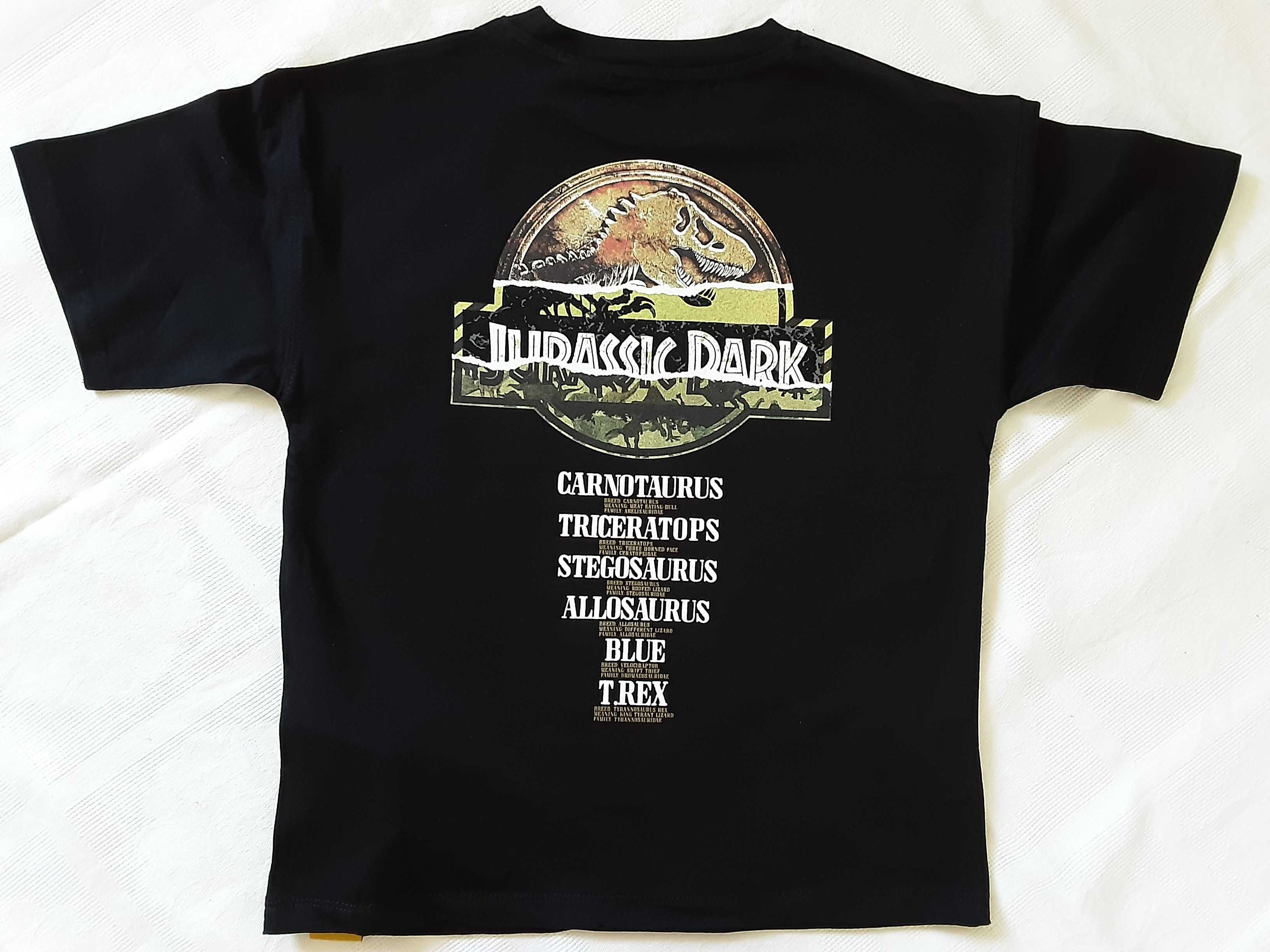 134 koszulka t-shirt krótki rękaw Zara Dinozaur Jurassic Park