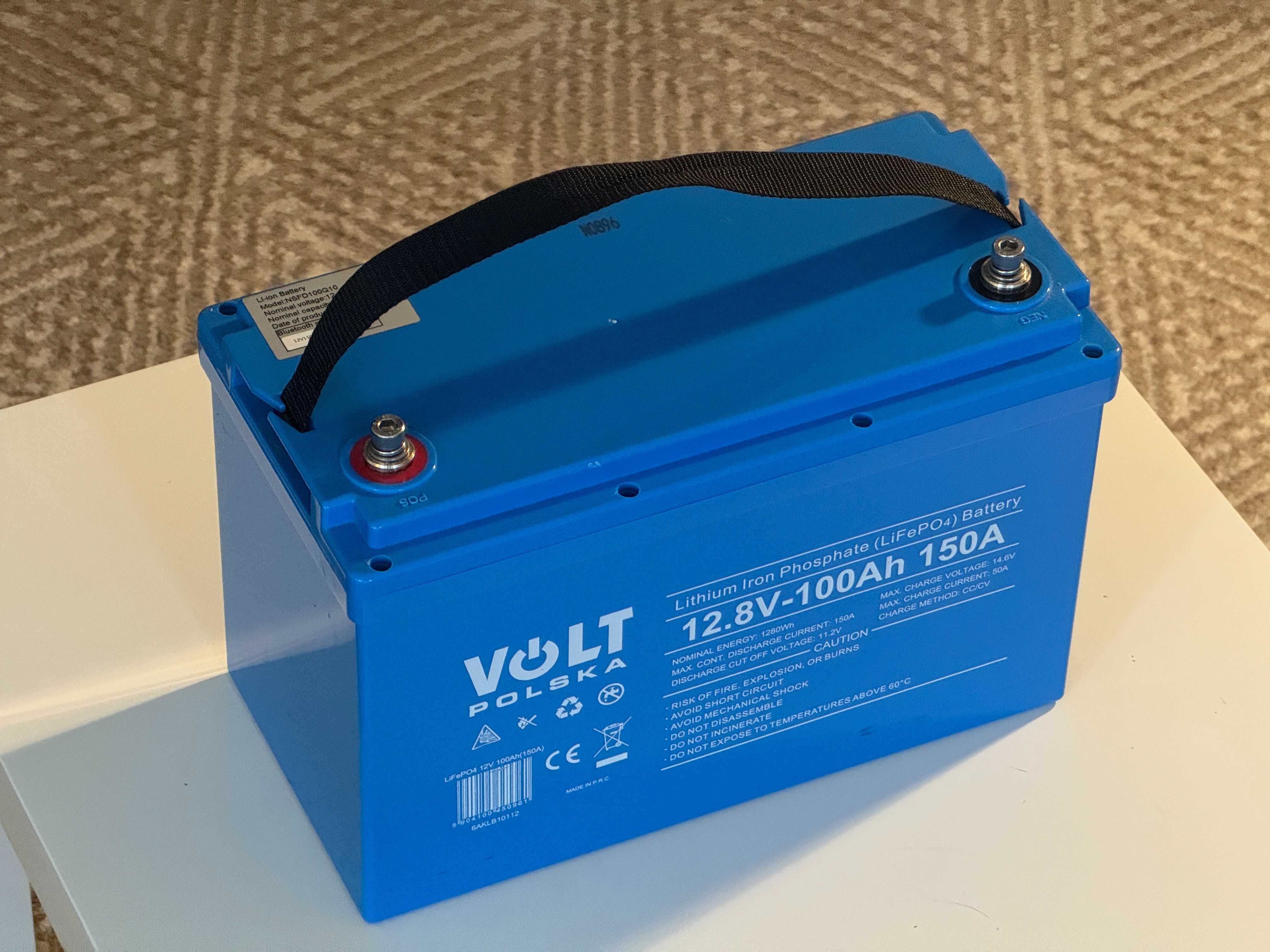 Акумулятор Volt Polska LiFePO4 12V 100Ah (150A) + BMS + bluetooth