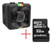 Zestaw: Kamera Internetowa Z Mikrofonem Mini Szpiegowska + Karta 32Gb