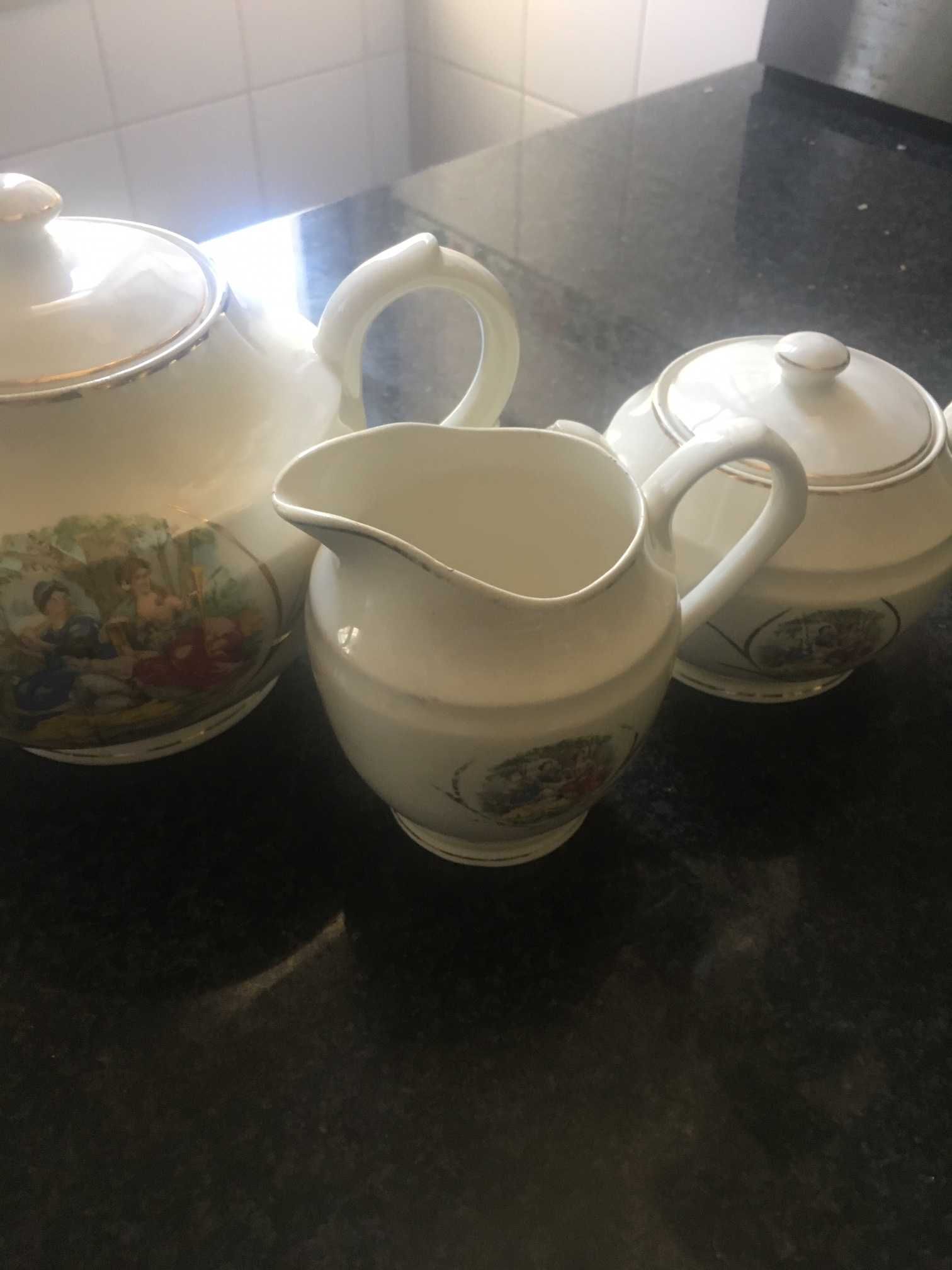 conjunto chá loiça ceramica cesol