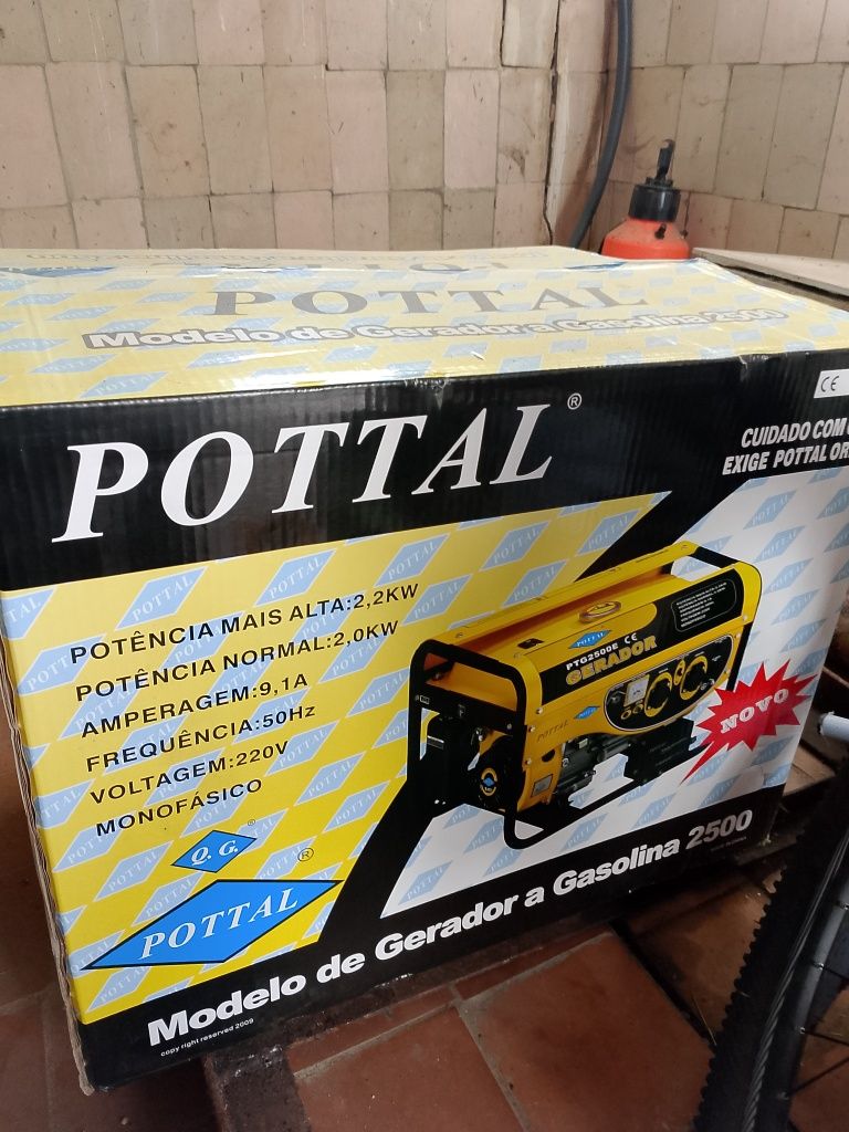 Генератор бензиновий із стартером POTTAL PTG2500E 2,2 кВт
