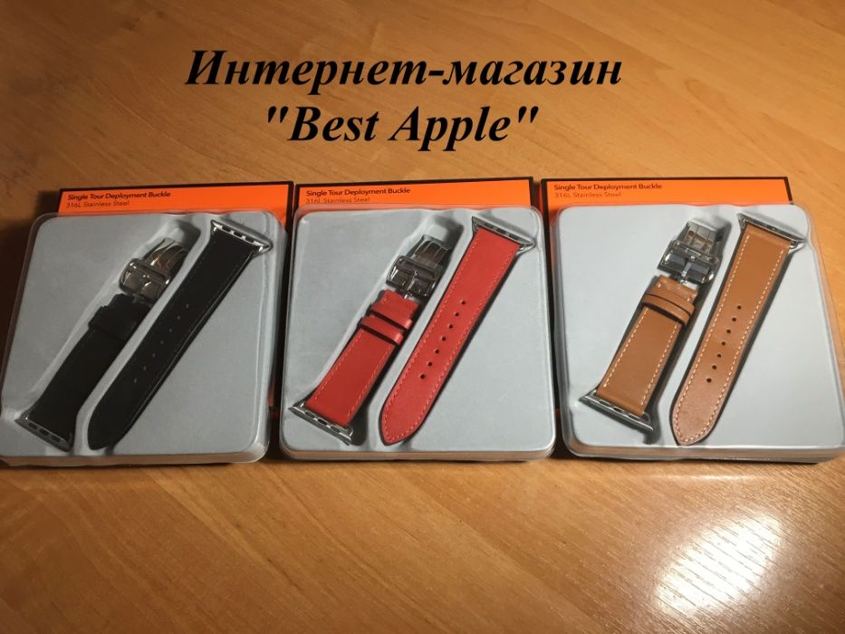 Кожаный Ремешок Single Tour Hermes Deployment Buckle,Apple Watch 38/42