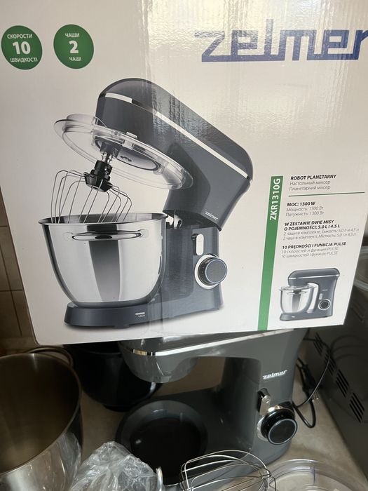 Міксер планетарний Zelmer ZKR 1310G з комплектом насадок