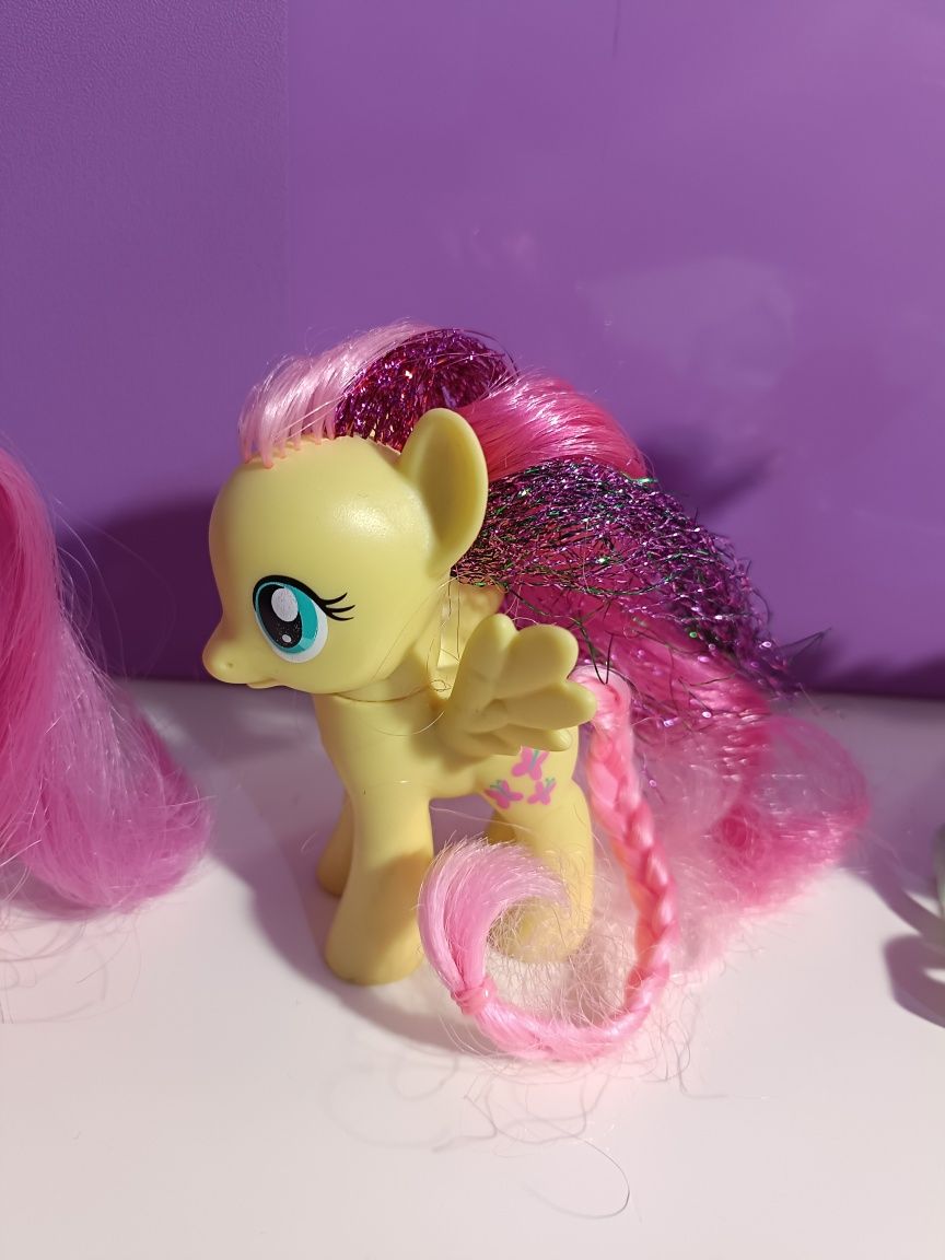 Kompletny Zestaw MLP Crystal Sparkle Bath G4 Hasbro Fluttershy Pinkie