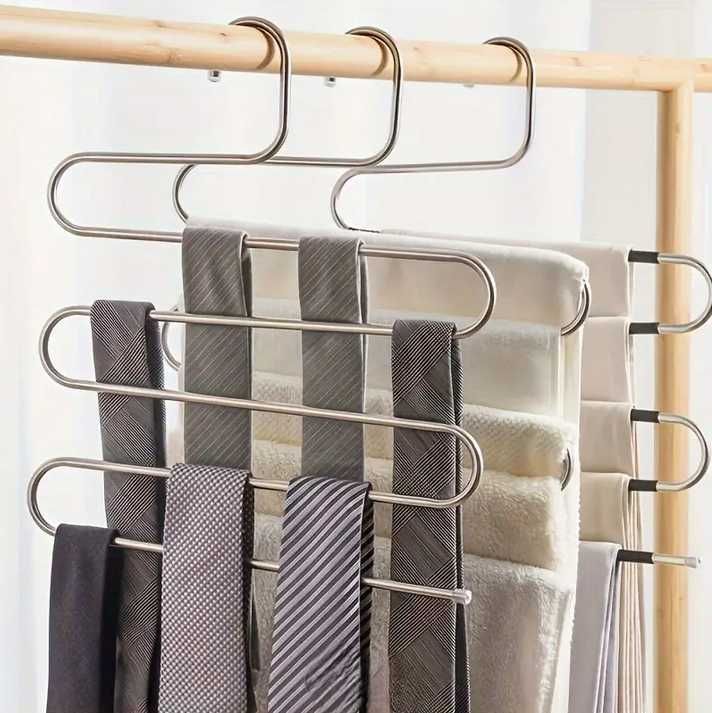 Wieszak na spodnie ręczniki ubrania organizer stal nierdzewna 2szt