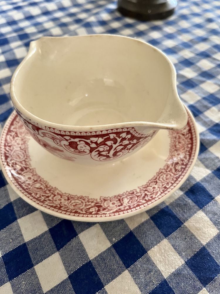 Sosjerka stara porcelana vintage sygnowana Maastricht