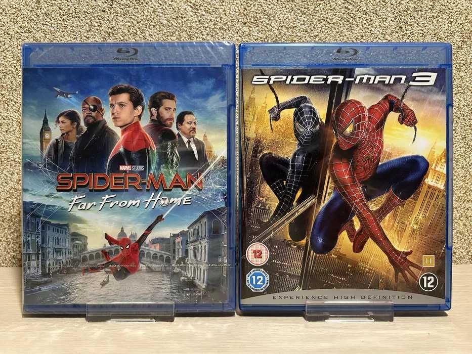 Blu-ray диски Marvel Мстители 1-3 /Тор 1-3 / Человек-паук с переводом.