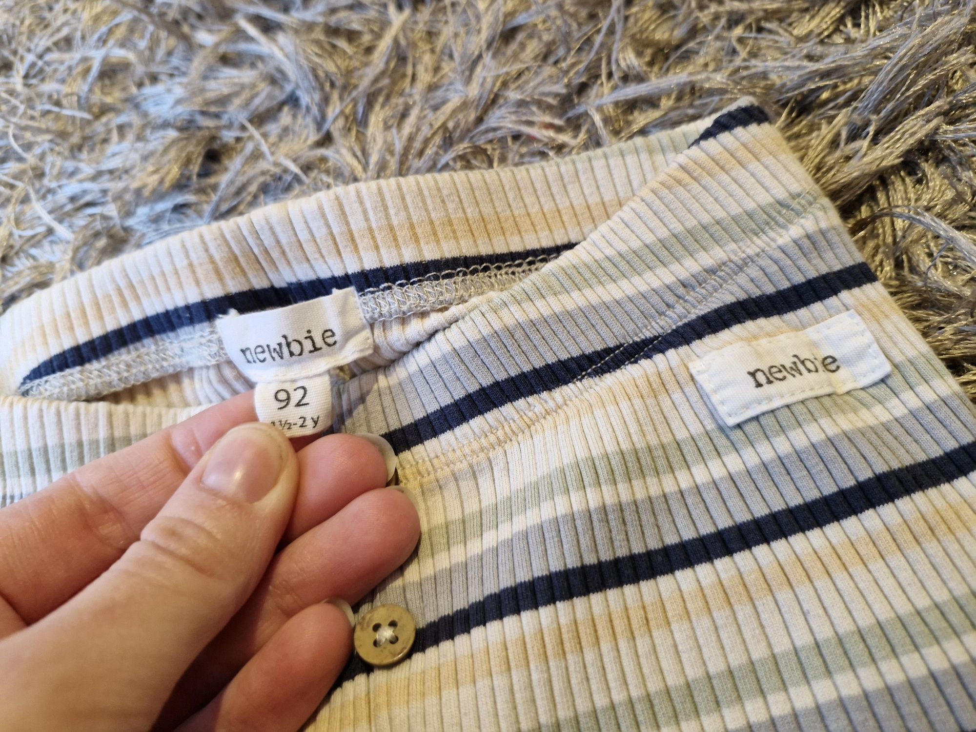 Legginsy prążek paski newbie 92