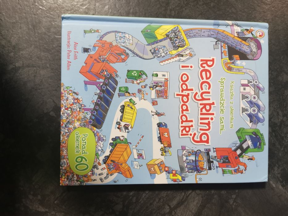 Książka  z okienkami sprawdźcie sami recykling i odpadki ponad 60 okie