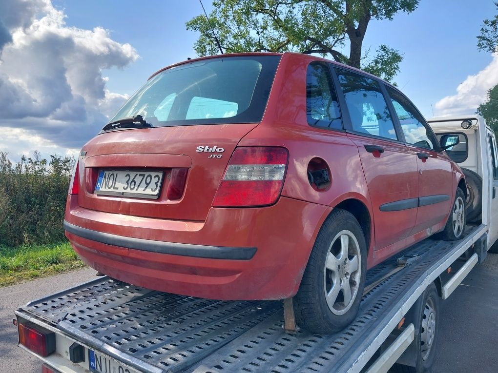 Części fiat stilo 1.9 jtd silnik skrzynia drzwi klapa szyba zderzak