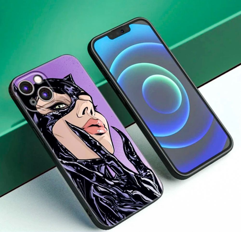 Catwoman Etui na telefon dla iPhone 14, 13, 12, 11, Mini, Pro, Max, SE