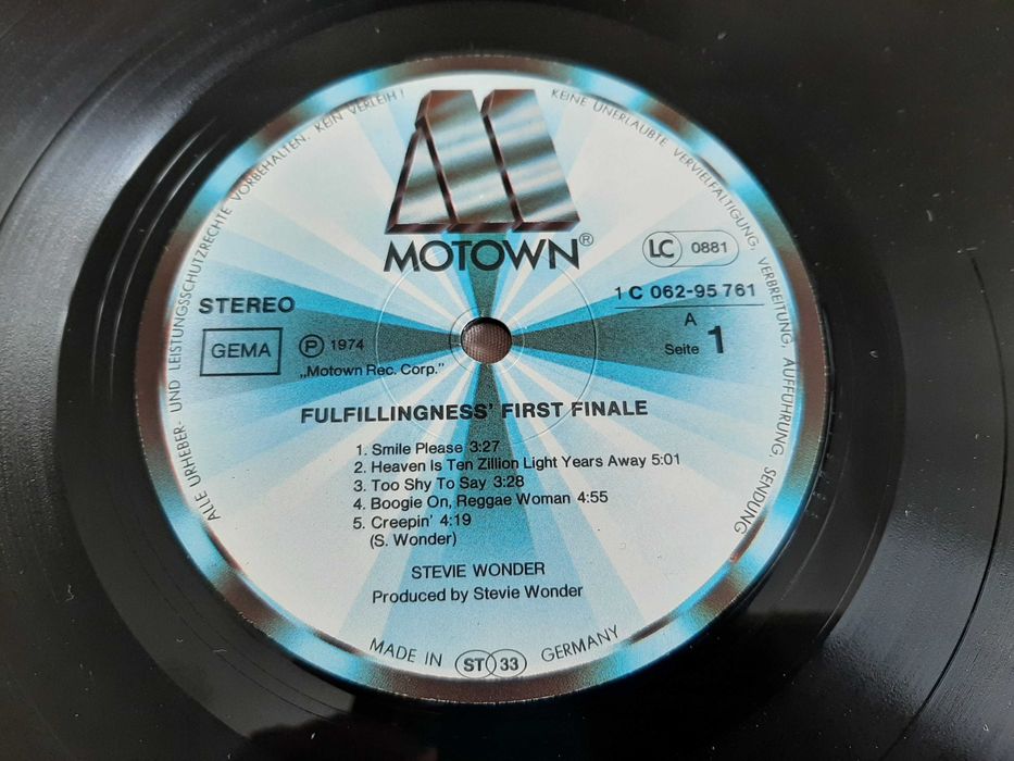 Stevie Wonder - Fulfillingness´ First - Germany - Vinil LP