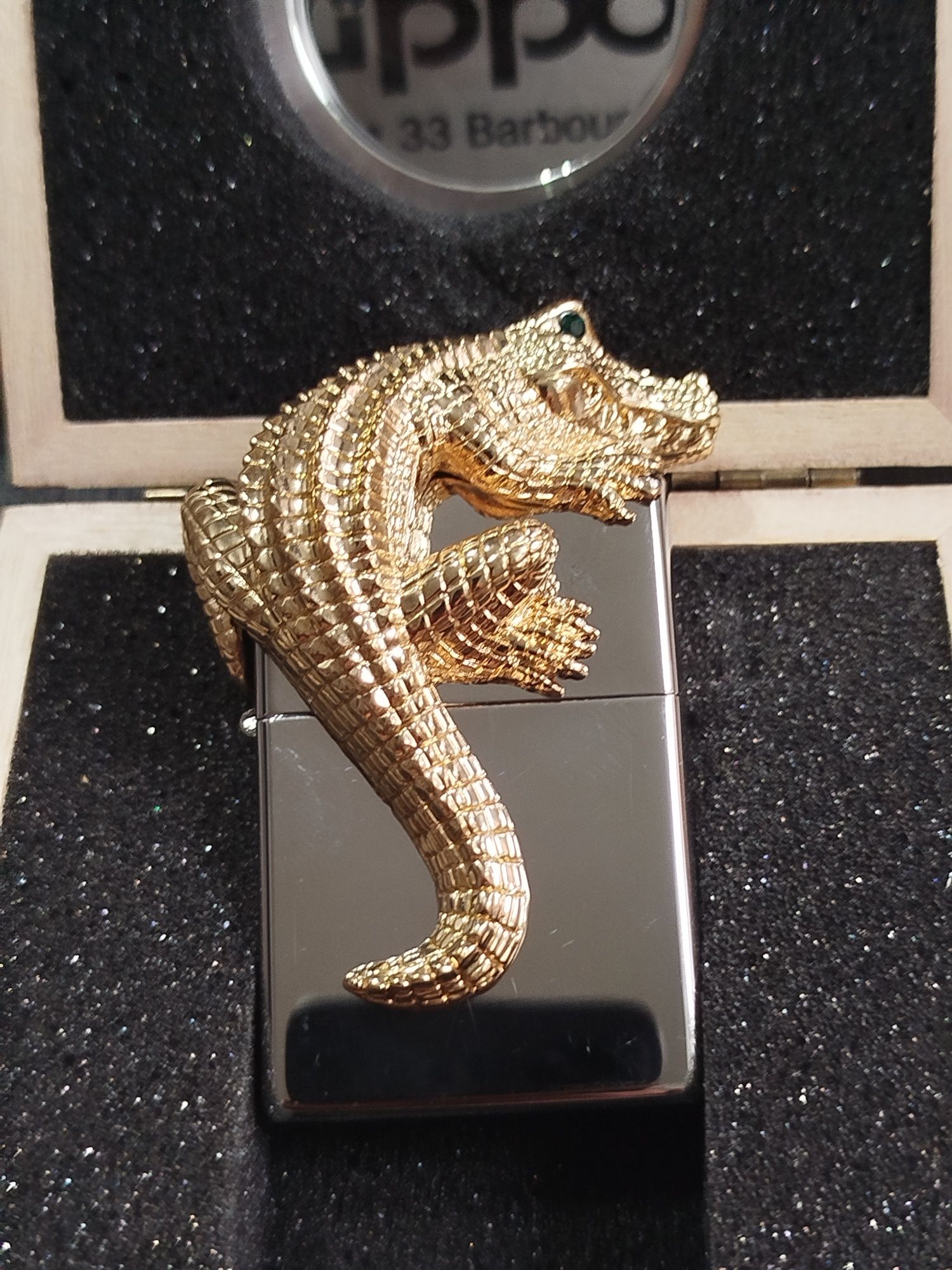 Zippo Krokodyl  ,, Black Ice "