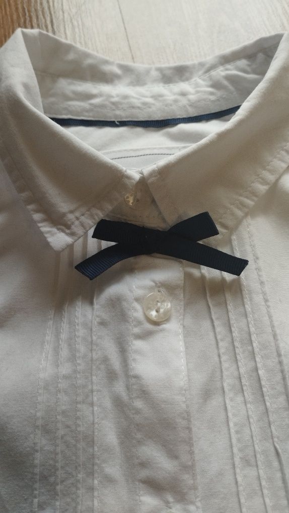 Biala bluzka koszula 140 na 10 12 lat elegancka, 51015