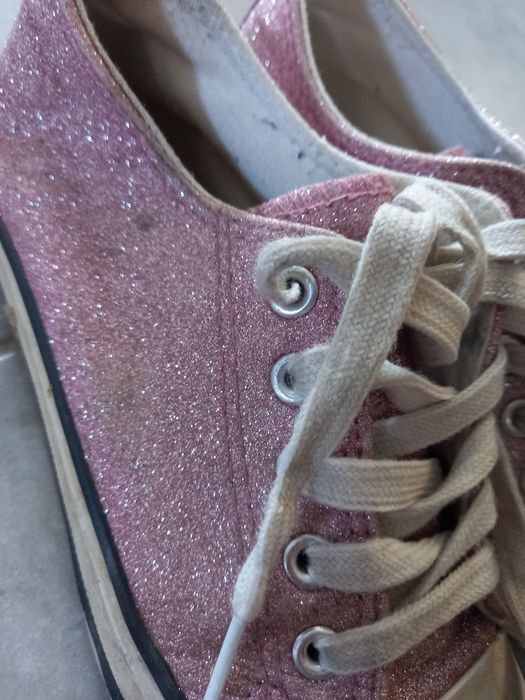 Sapatilhas rosa glitter
