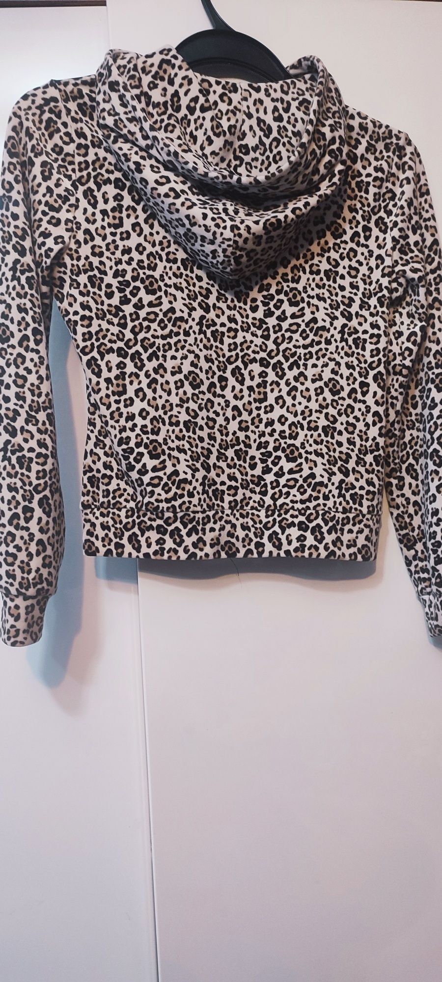 Bluza welurowa panterka