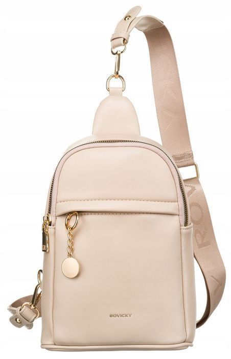 Saszetka damska na ramię wykonana ze skóry ekologicznej - Rovicky