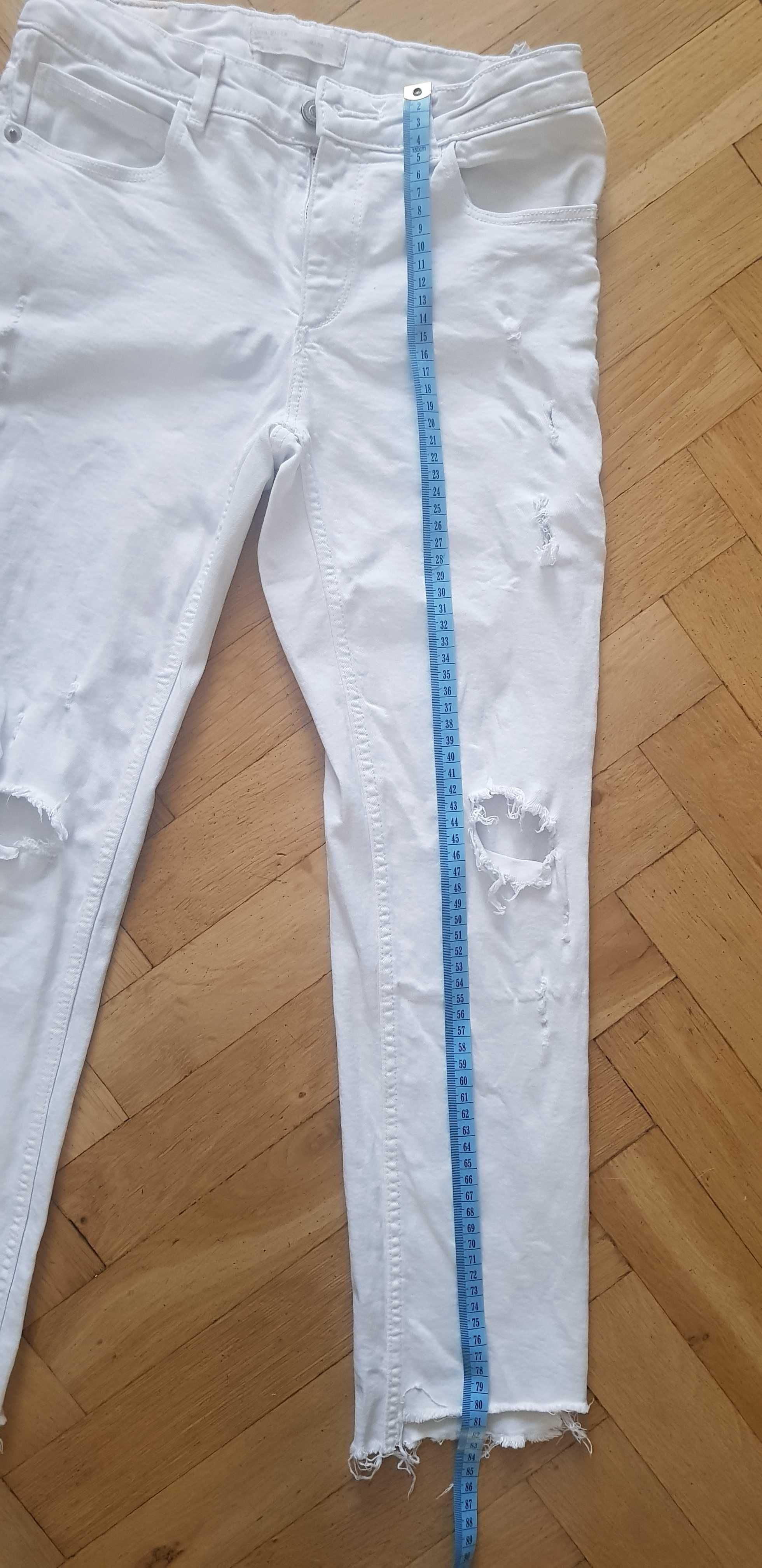 Spodnie jeansy białe Zara Kids 152-158