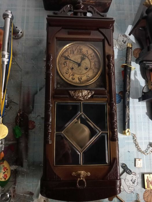 Часы настенные старинные Philipp Haas & Söhne (PHS) ORIGINAL Германия