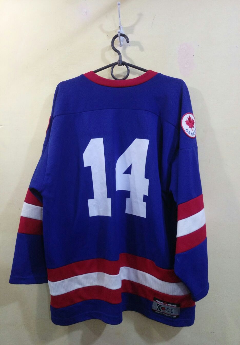 Оригінал Kobe Canadian Explorers хоккейний светр джерсі майка сітка