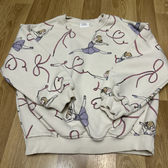 Утеплений світшот лосіни теплий светр зара zara на дівчинку 6 7 116