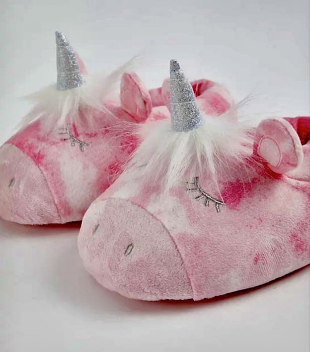 Дитячі плюшеві тапки-єдинороги George