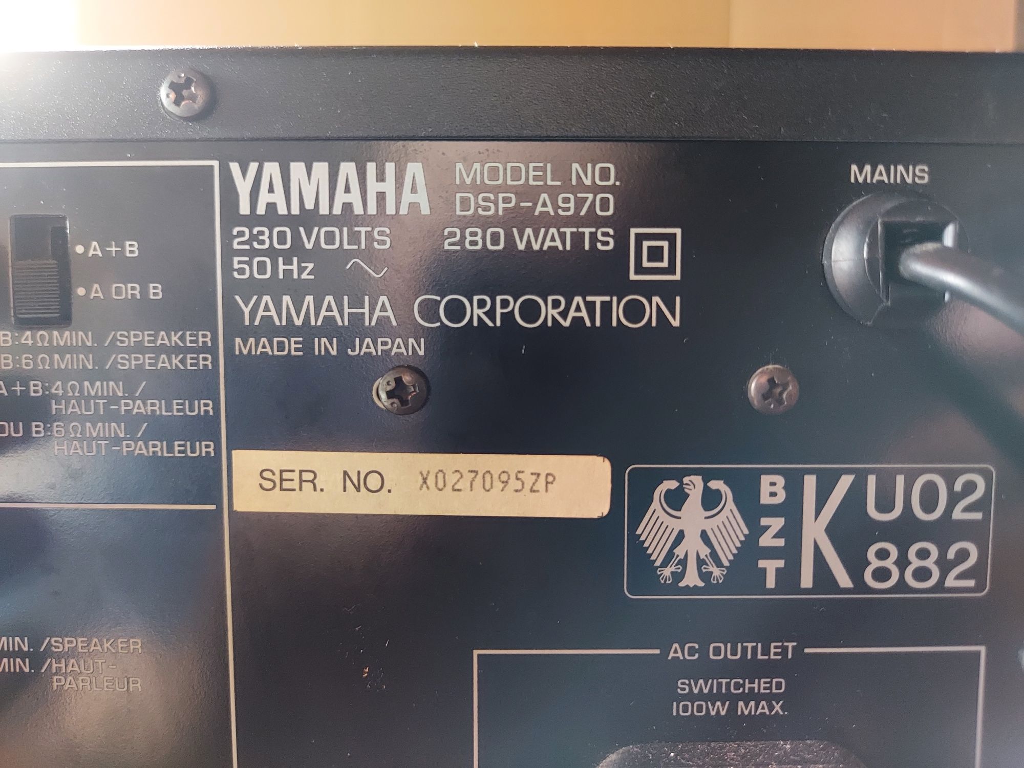 Yamaha DSP-A970 Amplituner + Pilot