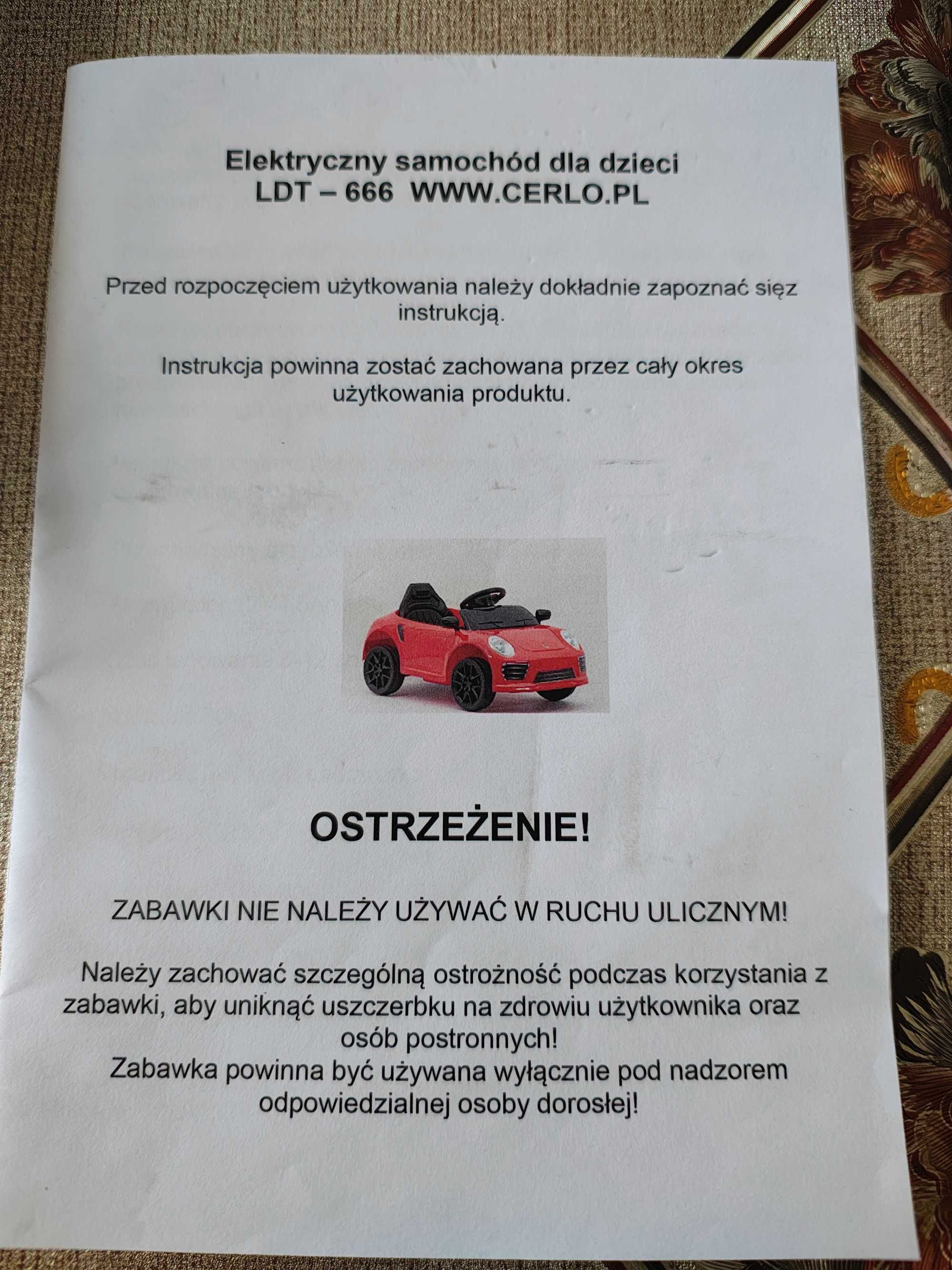 Autko na akumulator