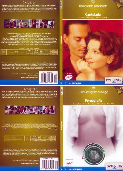 Filmy na DVD w kolekcji "Ekranizacje na wakcje", Filmoteka "Dziennika"