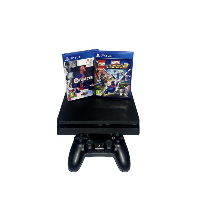 Konsola Sony PlayStation 4 Slim 1TB z padem i 2 grami – sprawna