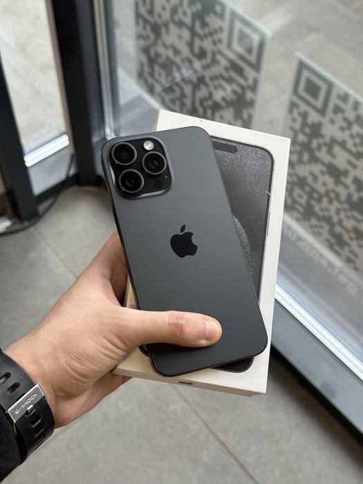 IPhone 15 Pro Max 512GB  E-Sim Black Titanium 85% АКБ • ГАРАНТІЯ >