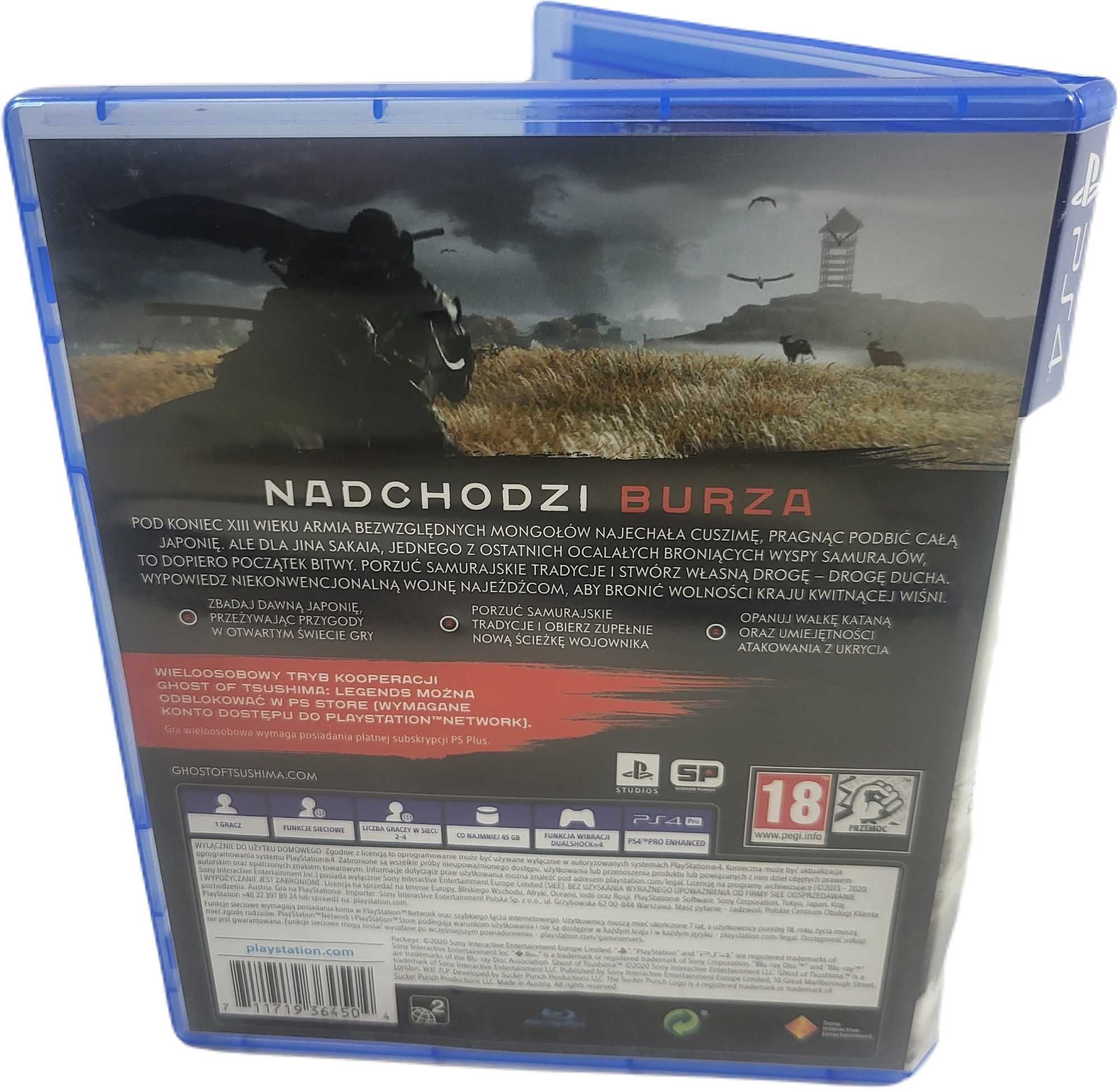 Gra na konsolę Playstation 4 Ghost of Tsushima