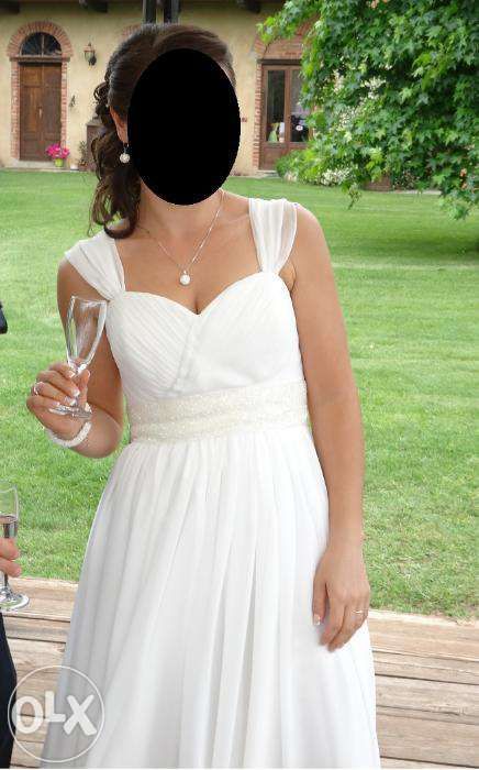 Suknia slubna Pronovias rozmiar 38 + welon 2m i pokrowiec GRATIS boho