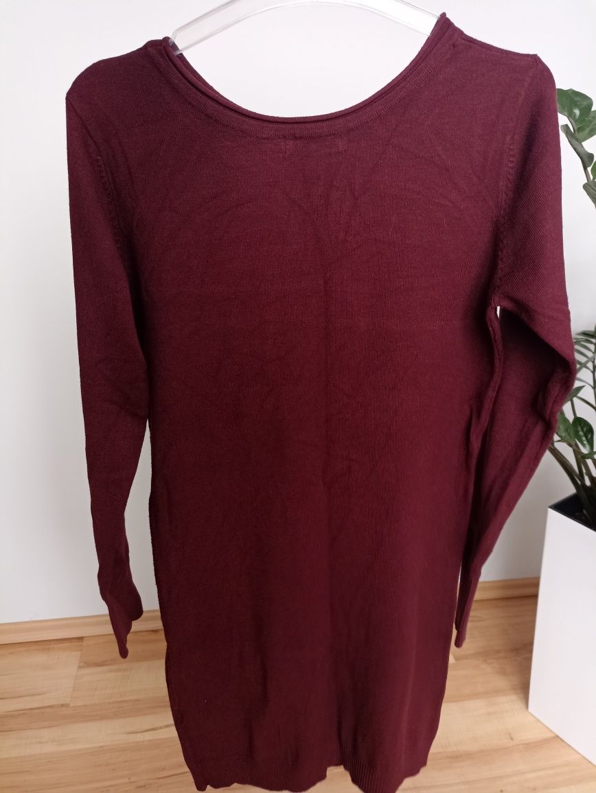 Sweter dłuższy tunika kot