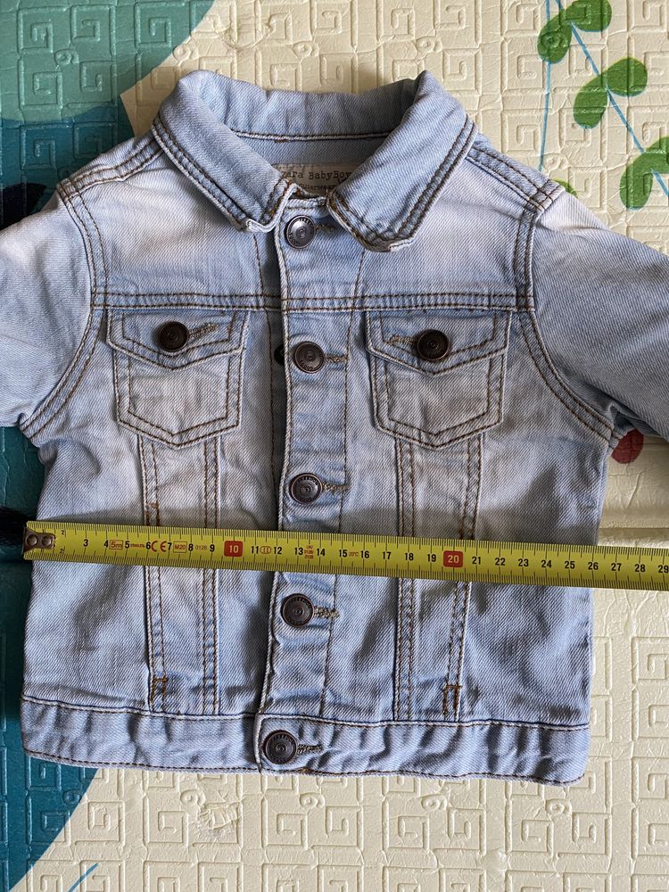 Джинсовая курточка Zara baby 6-9 мес, 74см