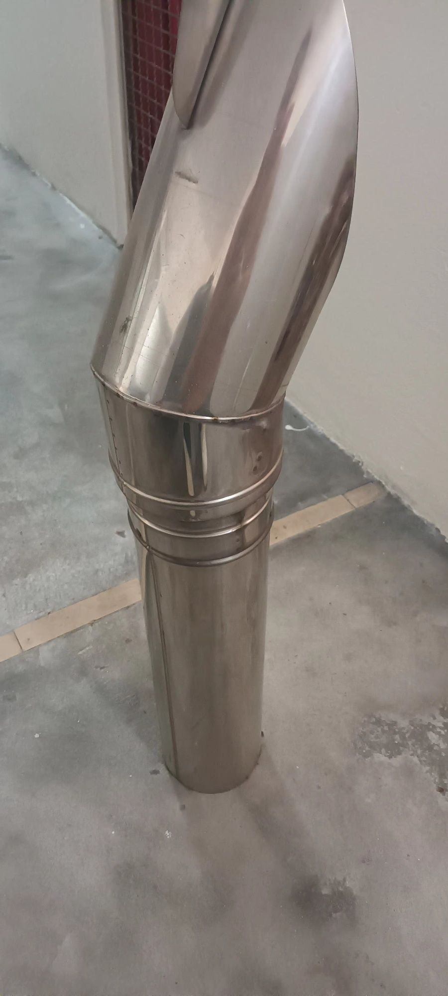 Chaminé em inox,  crista de galo