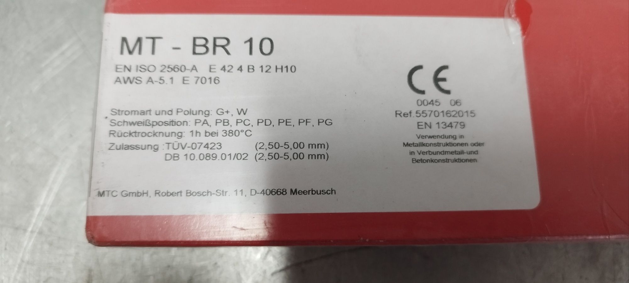 Elektrody MT-BR 10. ISO  2560-A. E42   4 B