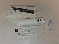 Y131 JISULIFE Mini Wentylator Ręczny Powerbank Latarka 3w1 Biały