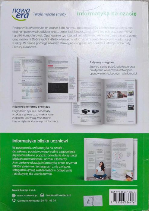 Informatyka na czasie 1 zakres podstawowy Nowa Era