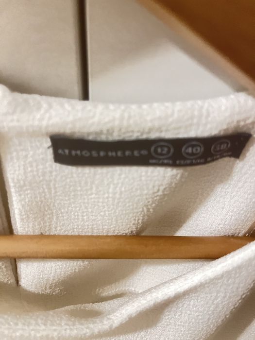 Blusa fina tecido tipo chifon beje claro, tam  40