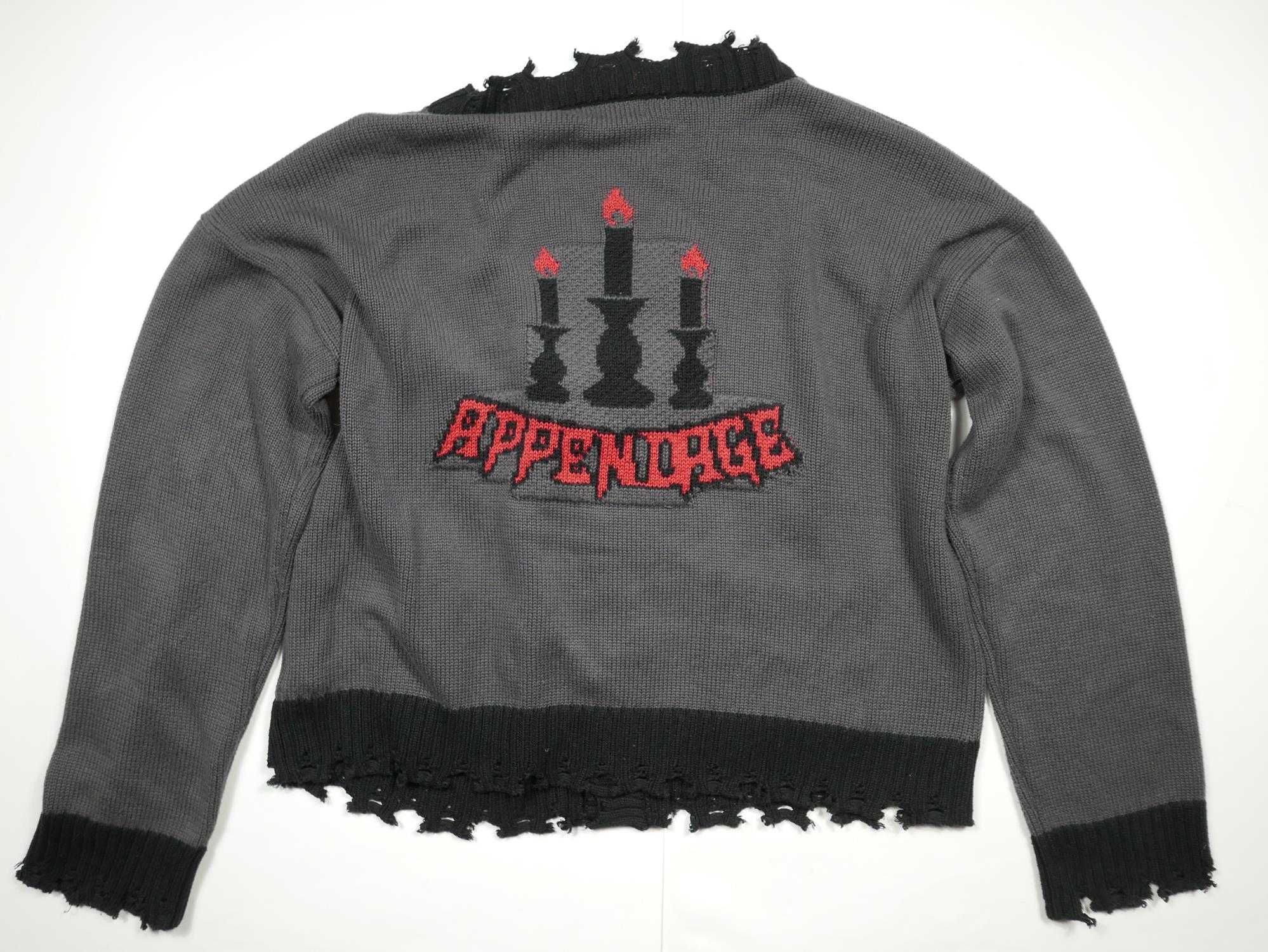 An-Appendage Kardigan Sweater Boxy Opium Limitowany M