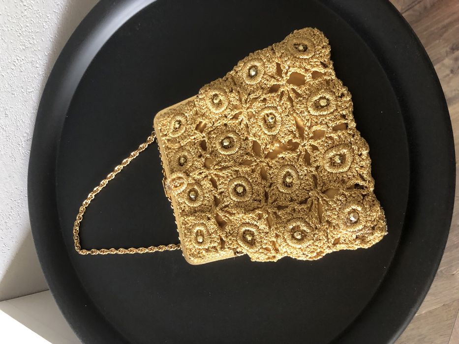 Torebeczka wizytowa, złota